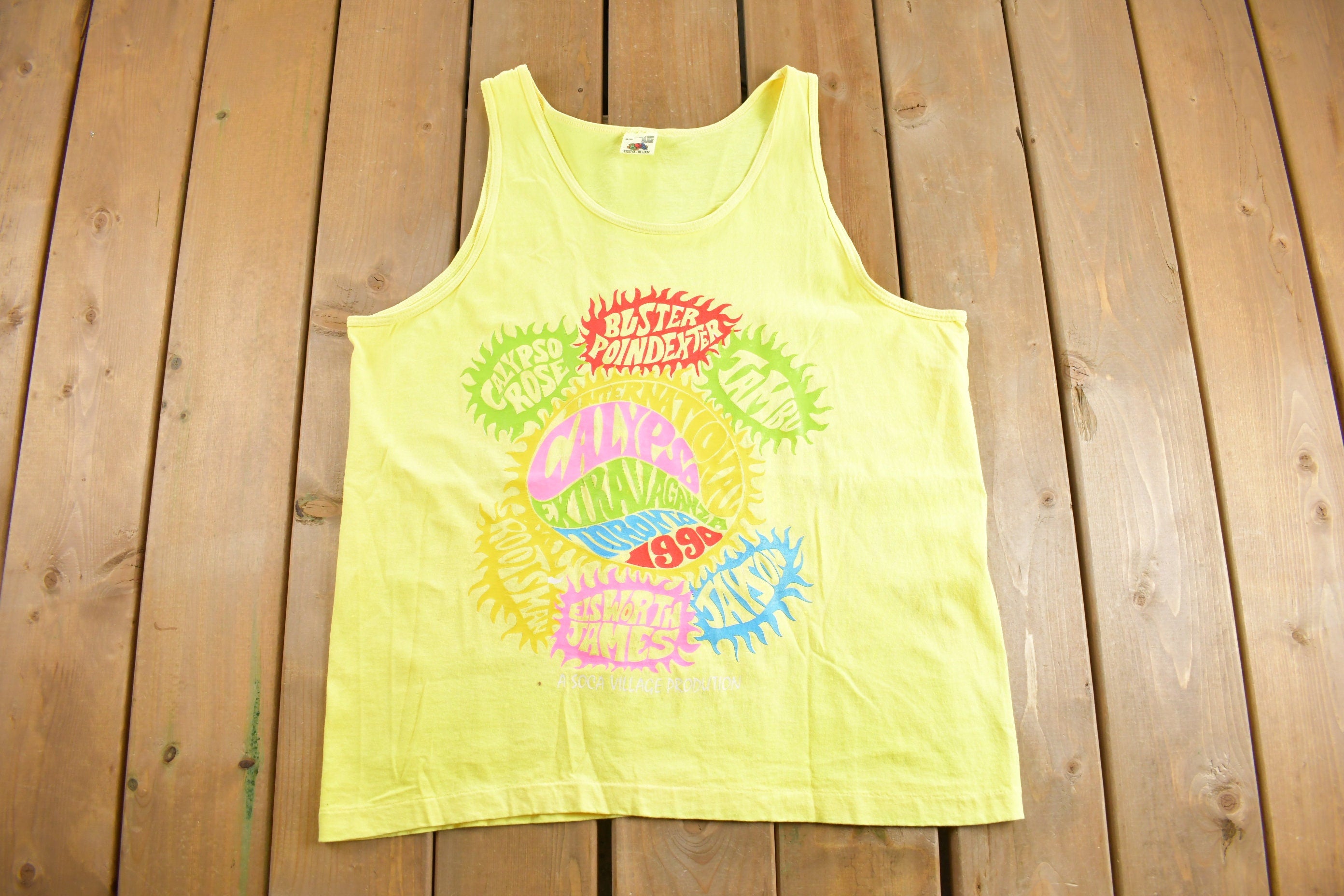 Vintage 1990 Calypso Extravaganza Toronto Tank Top Shirt