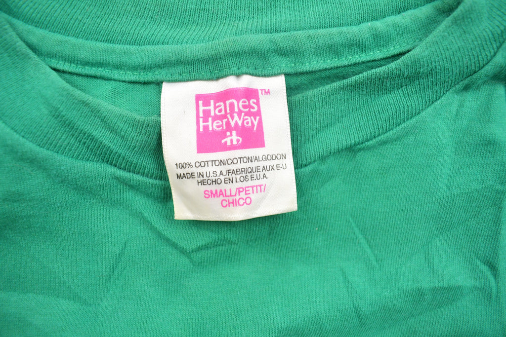 Vintage 1980s Hanes Blank Green T Shirt
