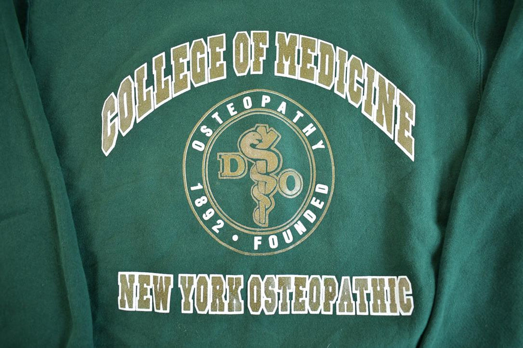 Vintage 1990s New York College of Osteopathic Medicine Crewneck Made In USA
