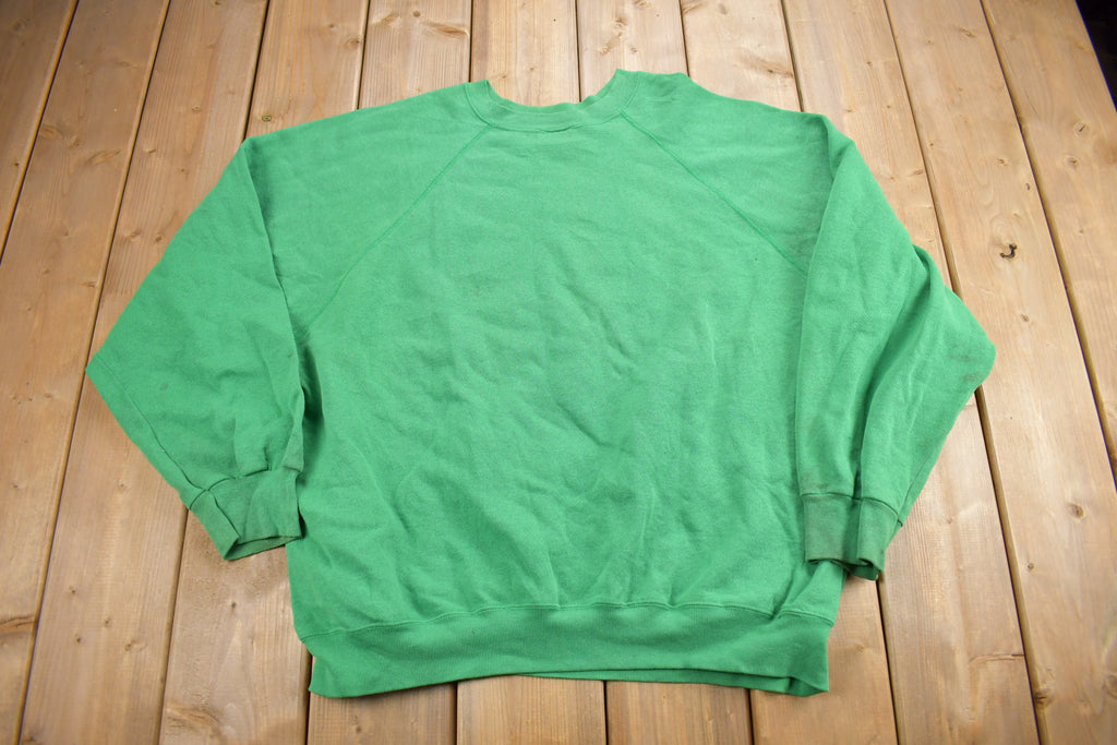 Vintage 1980s Taft Wildcats Pride Staff Raglan Crewneck Sweatshirt