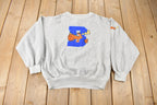 Vintage 1990s Embroidered Toon Time Bullwinkle J Moose Crewneck Sweatshirt
