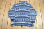 Vintage 1990s Another Name Apres Ski Fleece Quarter Zip up T-Shirt