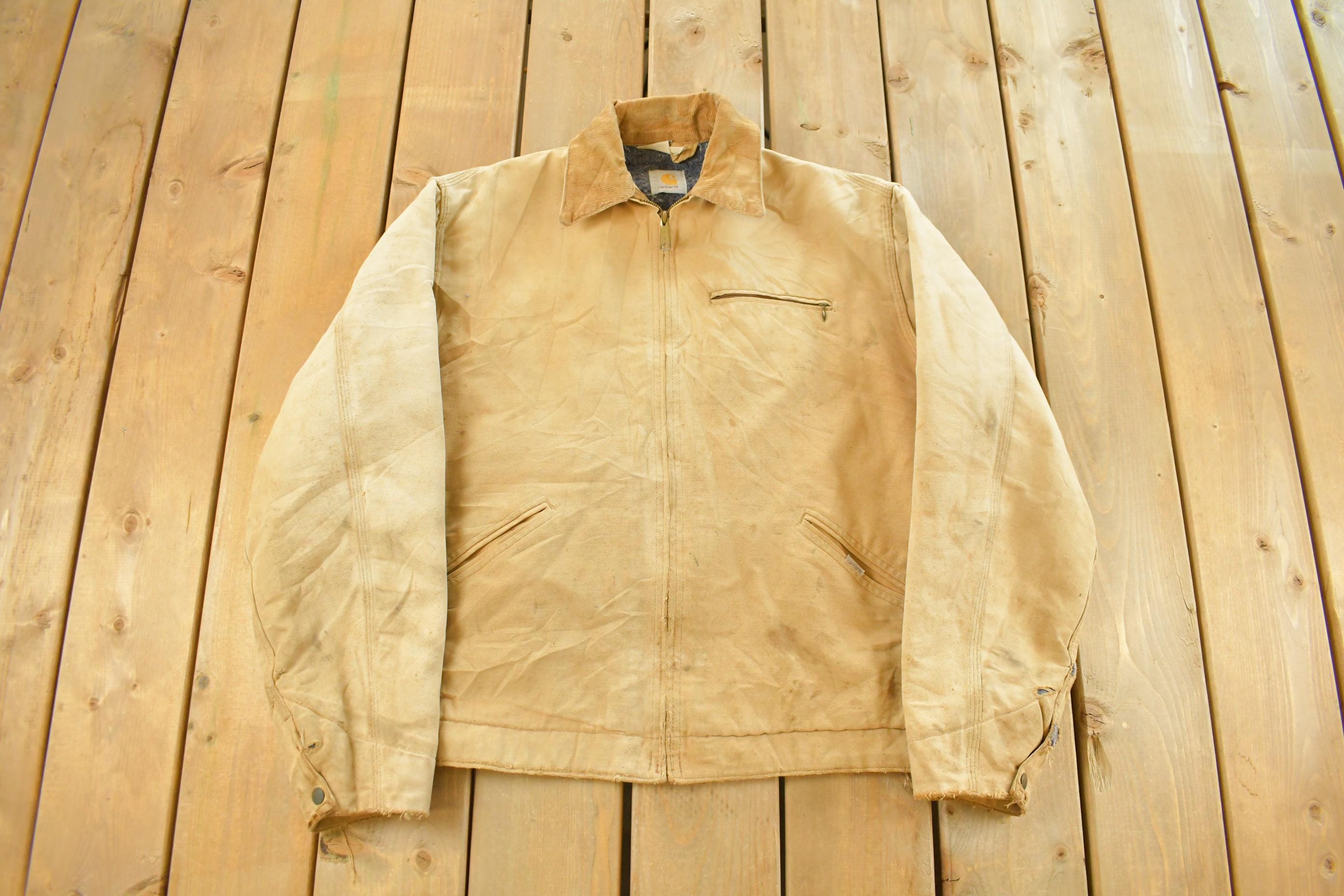 Vintage 1990s Carhartt Blanket Lined Detroit Jacket Men's Large