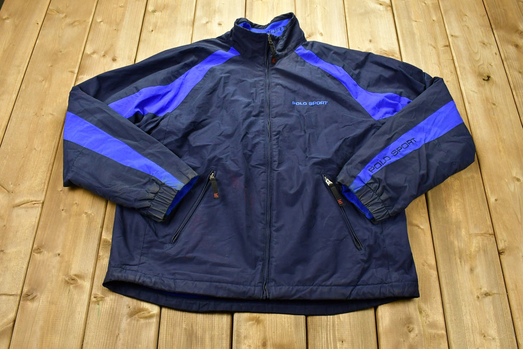 Vintage 1990s Polo Sport Ralph Lauren Reversible Windbreaker Jacket