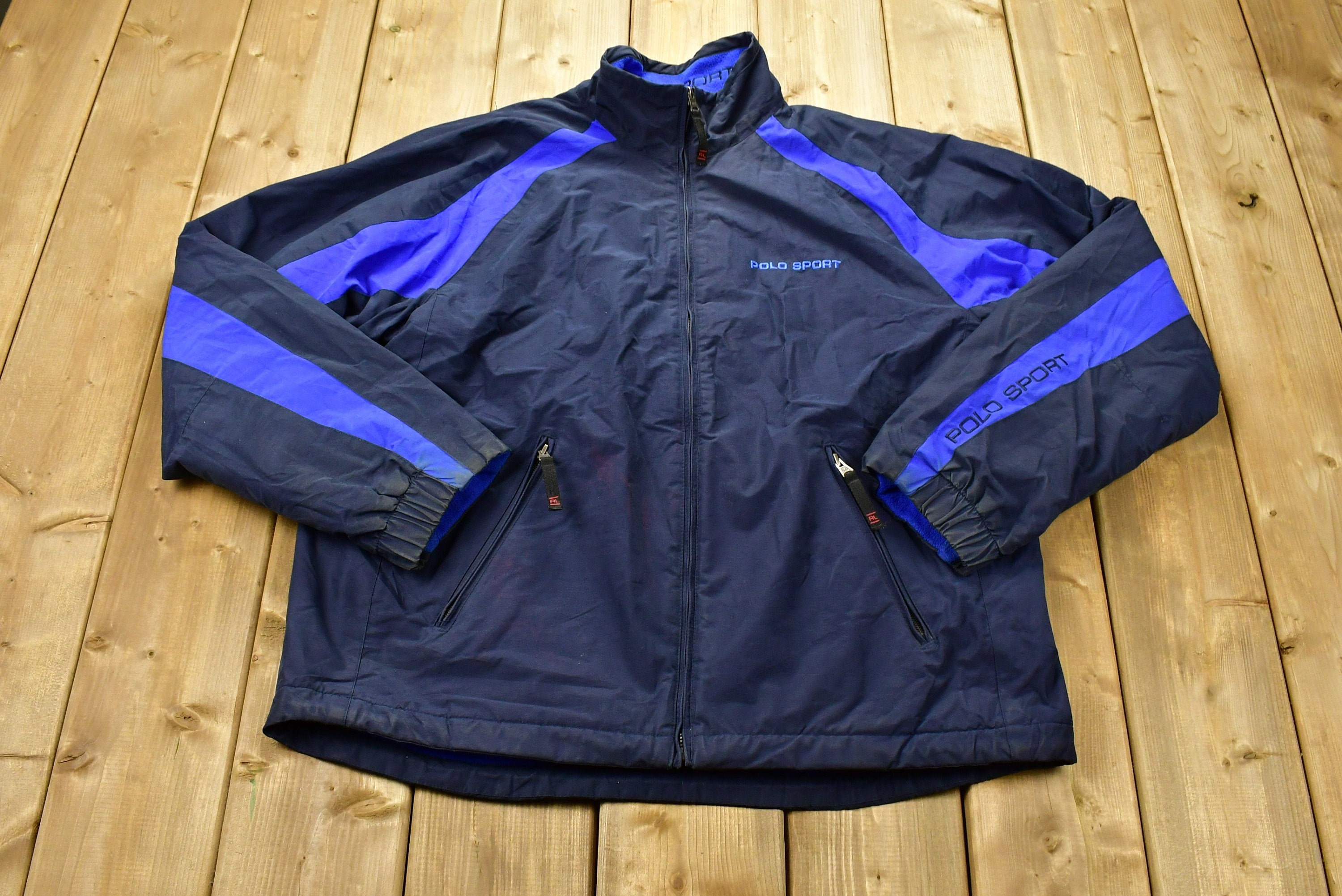 Vintage 1990s Polo Sport Ralph Lauren Reversible Windbreaker Jacket