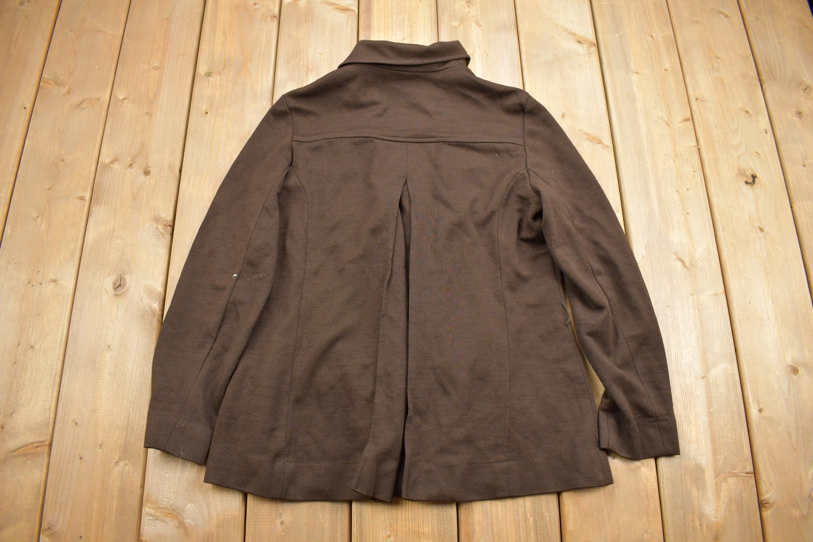 Vintage 1970s Brown Button Up Shirt