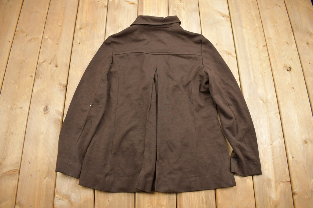 Vintage 1970s Brown Button Up Shirt /