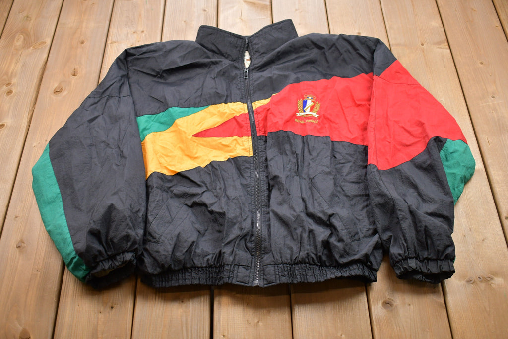 Vintage 1990s Royal Prince Jamaica Zip Up Windbreaker Jacket