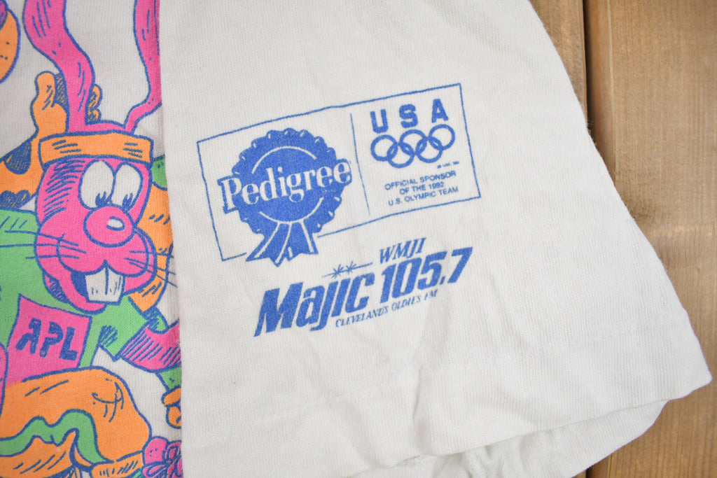Vintage 1990s Animal Protective League Graphic T Shirt