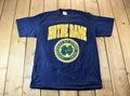 Vintage 1990s University of Notre Dame Collegiate Graphic T-Shirt  Made In USA  Notre Dame Fightin' Irish  American Vintage