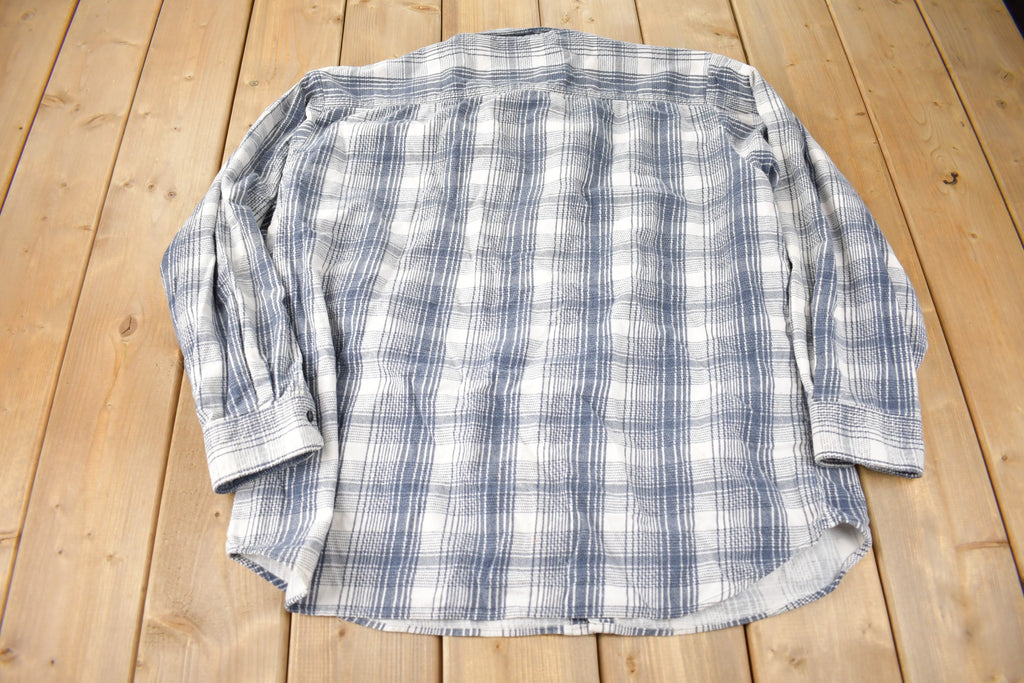 Vintage 1990s Saugatuck Plaid Button Up Flannel Shirt