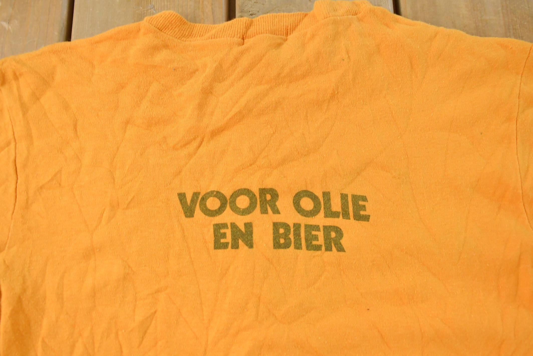 Vintage 1980s Dutch Beer Graphic T-Shirt Men's M
