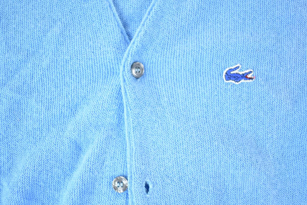 Vintage 1970s Izod Lacoste Knit Cardigan Sweater Men's S
