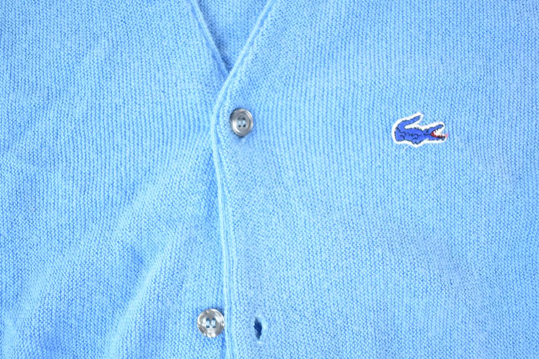 Vintage 1970s Izod Lacoste Knit Cardigan Sweater Men's S