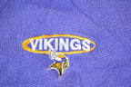 Vintage 1990s Minnesota Vikings NFL Embroidered V Neck Sweatshirt