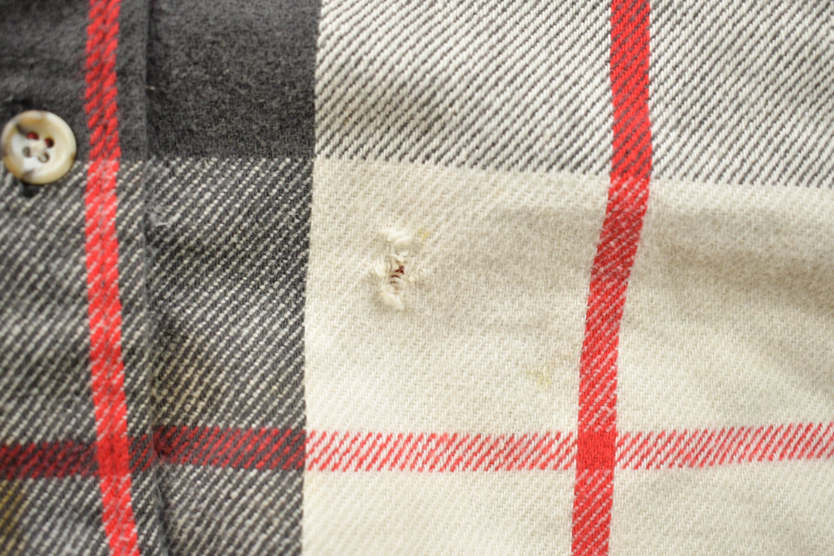 Vintage 1990s St John's Bay Plaid Flannel Button Up Shirt