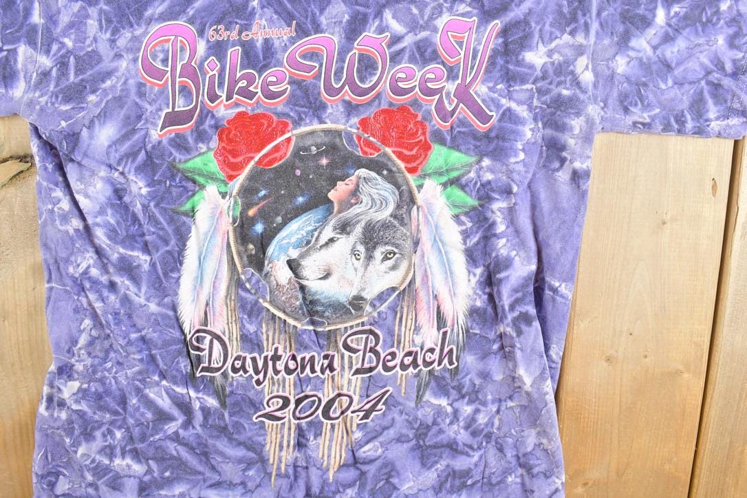 Vintage 2004 Daytona Beach Bike Week Souvenir T-Shirt /