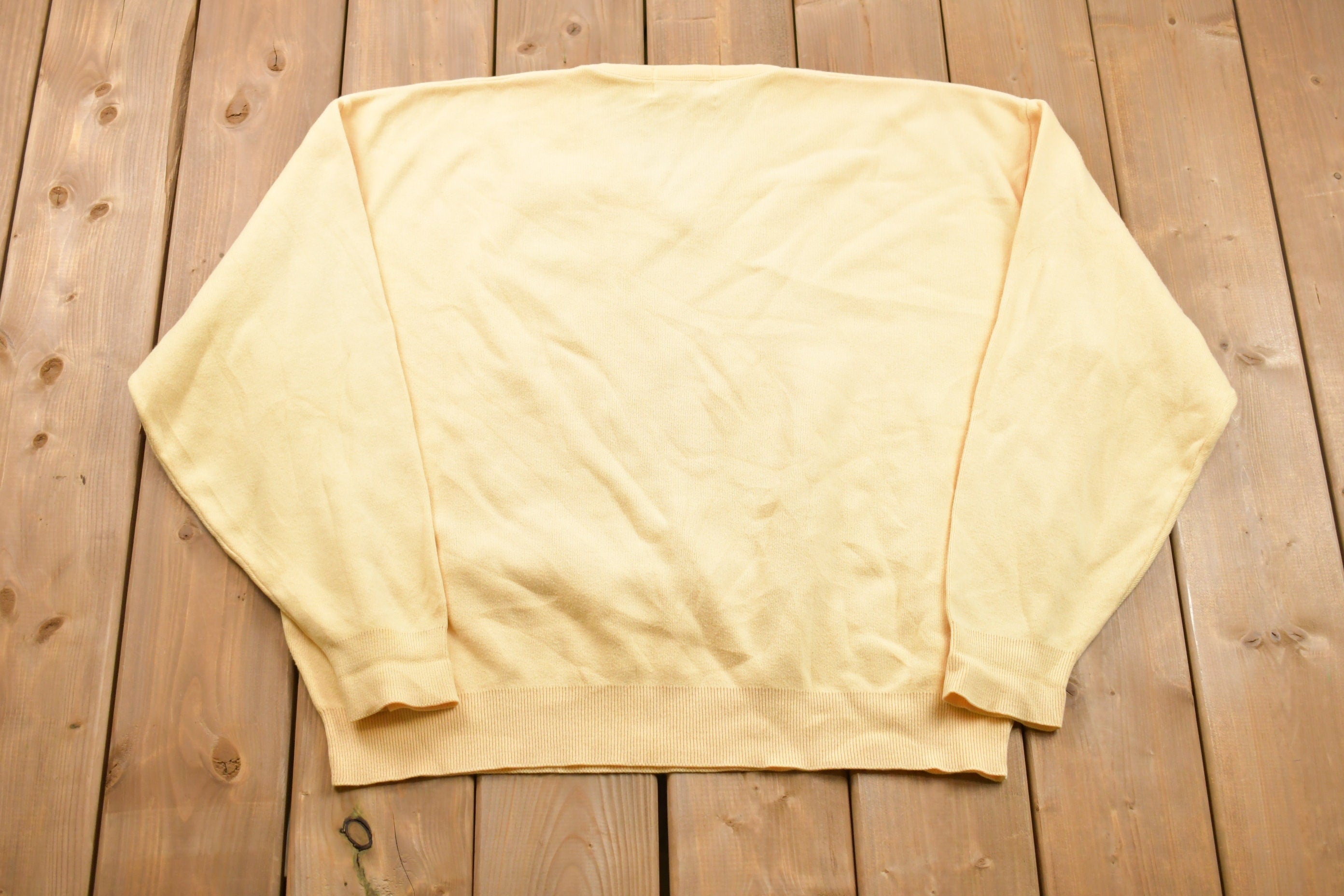 Vintage Knitted Pebble Beach Sweater