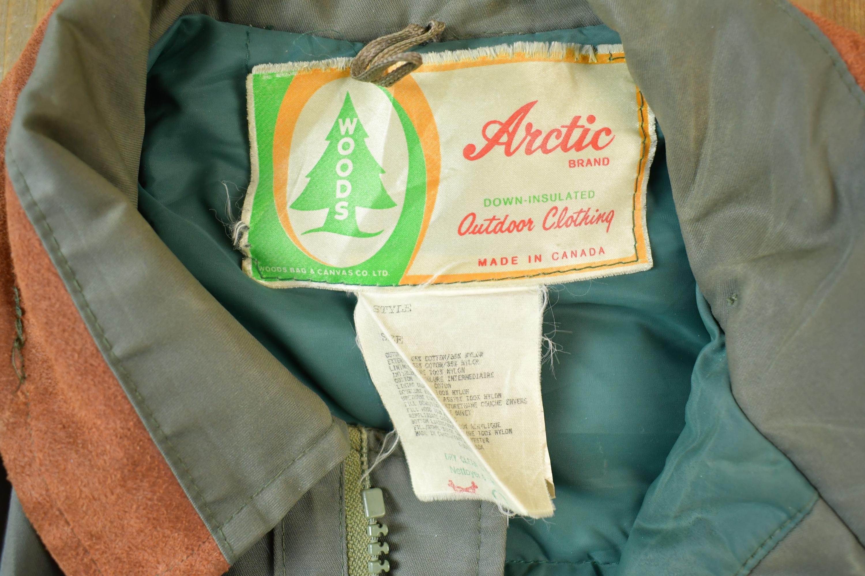 Vintage 1990s Woods Arctic Brand Down Insulated Puffer Jacket
