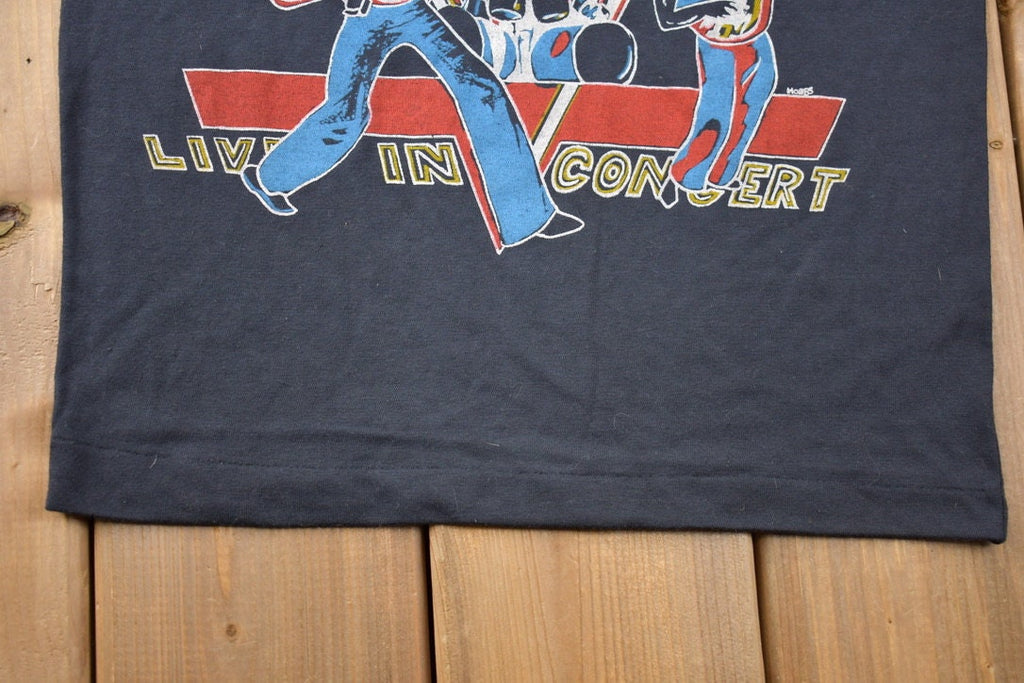 Vintage 1980s Van Halen Live in Concert Graphic Band T-Shirt