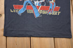 Vintage 1980s Van Halen Live in Concert Graphic Band T-Shirt