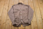 Vintage 1990s Brown Knitted Cardigan Sweater