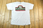 Vintage 1990s Black Wolf Lodge Single Stitch T-Shirt