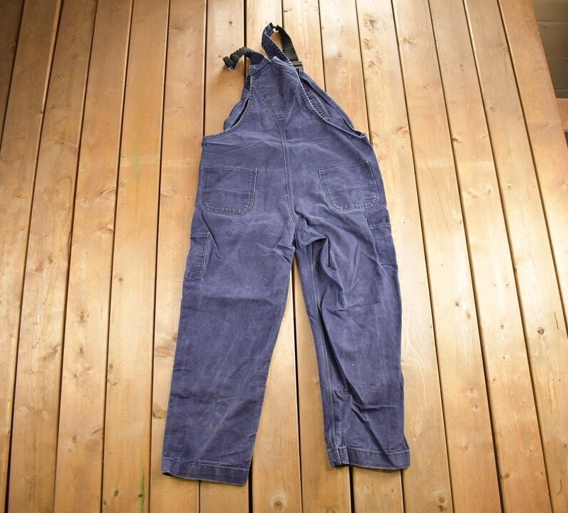 Vintage 1990s Carhartt Double Knee Canvas Overalls Size 40x32