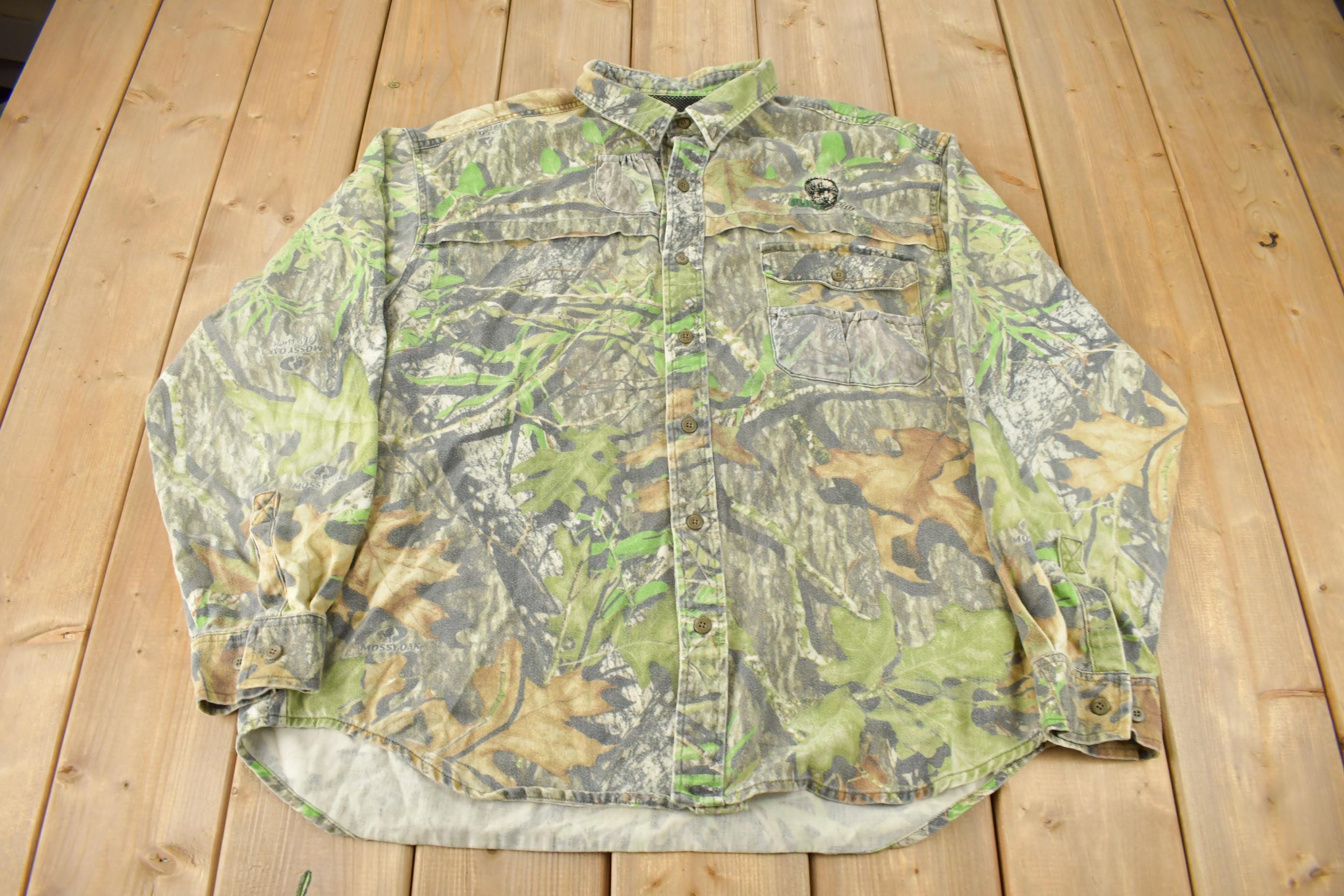 Vintage Y2K Field Staff Mossy Oak Camouflage Button Up Shirt