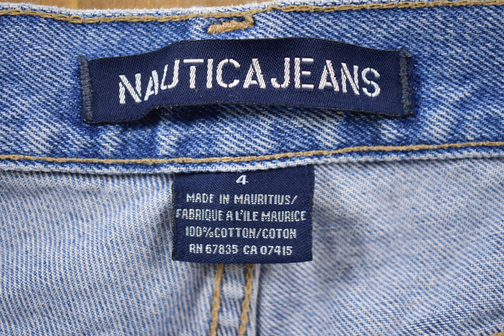 Vintage 1990s Nautica Blue Denim Jeans Size 26 x 24