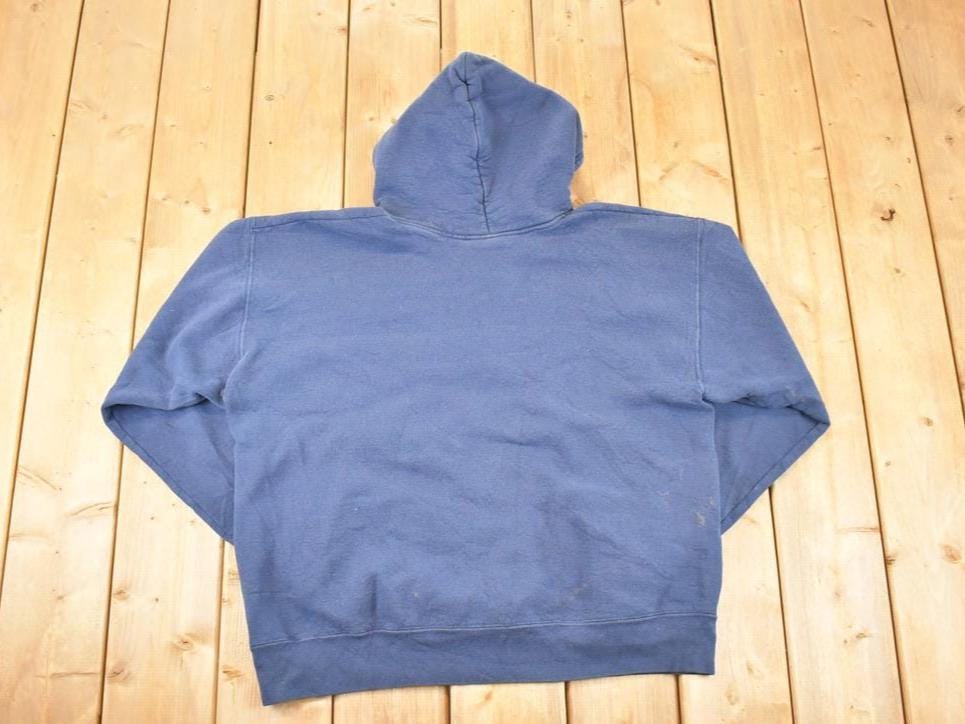 Vintage 1990s Bemidji Lumberjacks Heavyweight Embroidered Hoodie Sweatshirt Men's XL