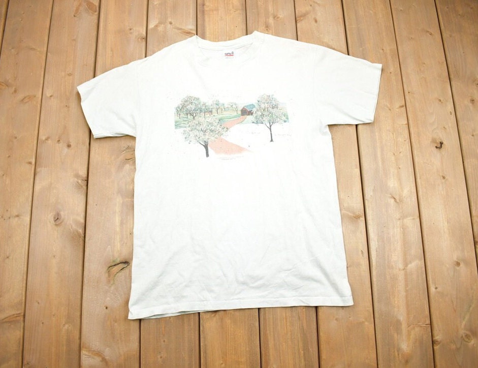 Vintage 1990s Anvil Back Home Again Souvenir T Shirt