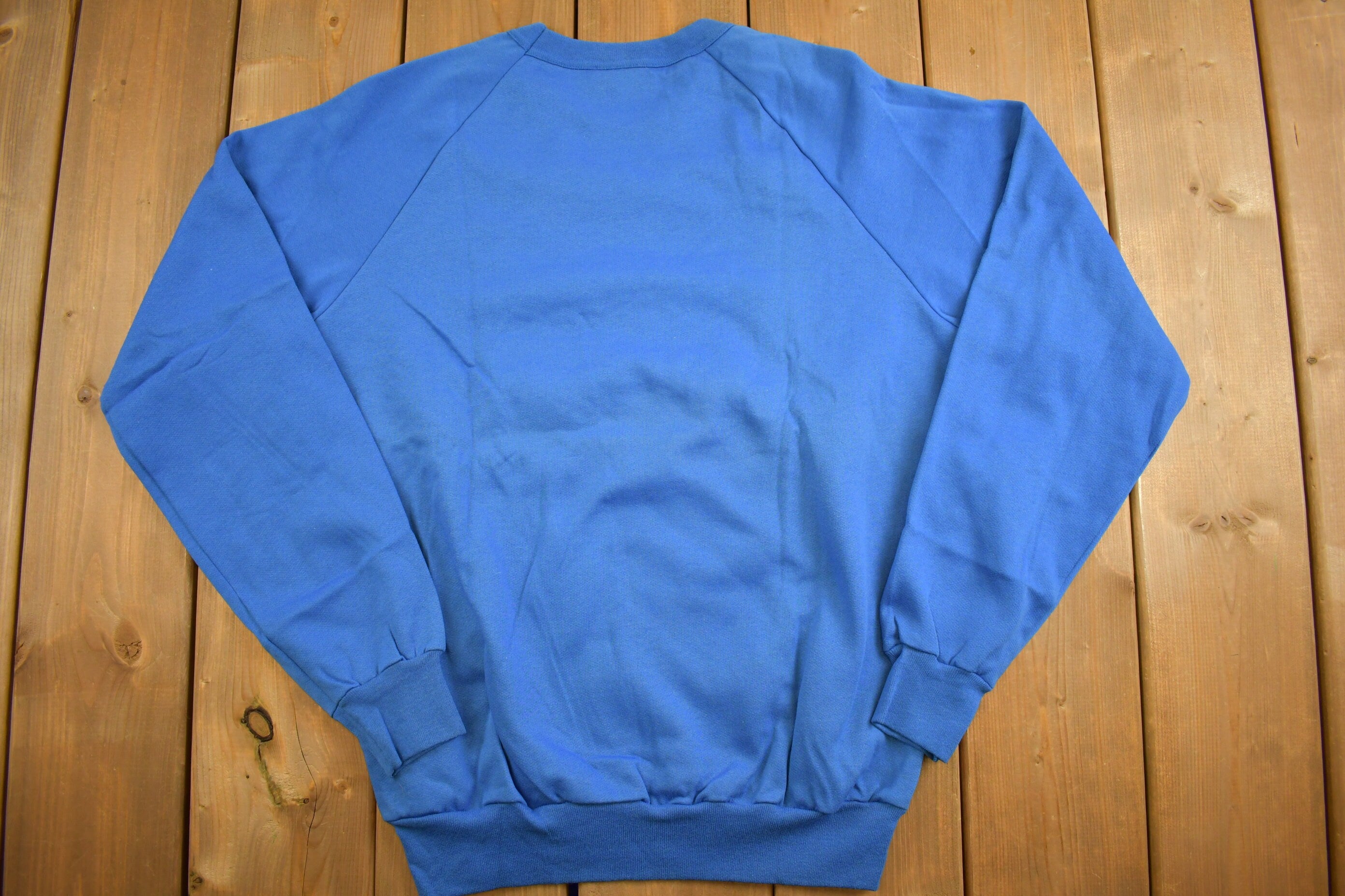 Vintage 1980s Blank Raglan Crewneck Sweatshirt