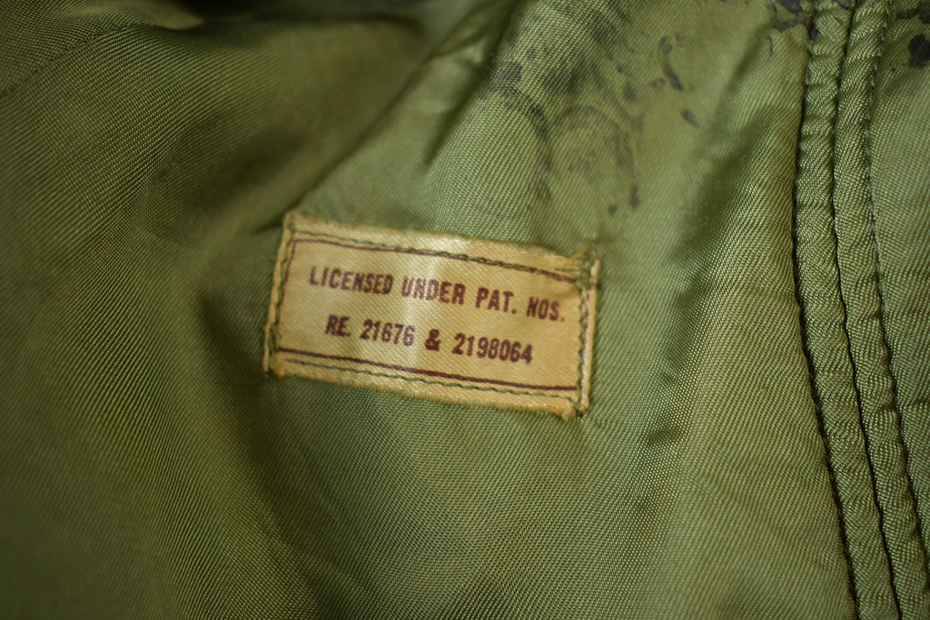 Vintage 1950S Military OG 107 Trench Coat with Liner