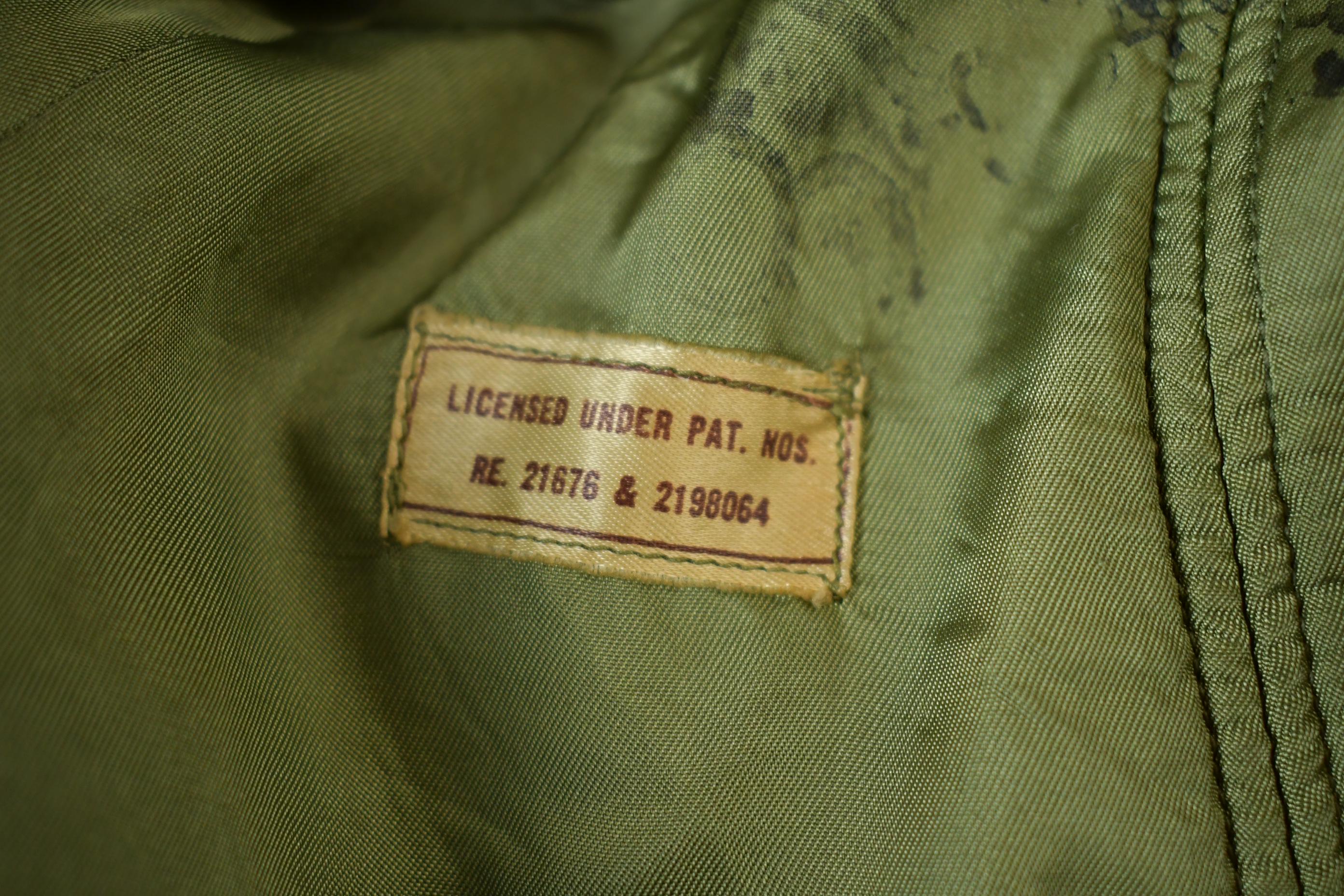 Vintage 1950S Military OG 107 Trench Coat with Liner
