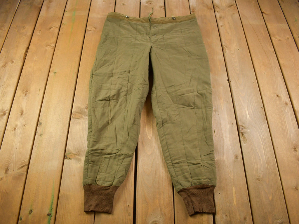 True Vintage 1960s Military Liner Pants Size 39 x 28
