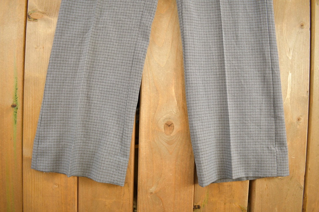 Vintage 1980s Striped Pattern Trousers Size 33 x 29.5