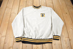 Vintage 1990s TRUMBULL TOUCHDOWN Club Embroidered Crewneck Sweatshirt Made In USA