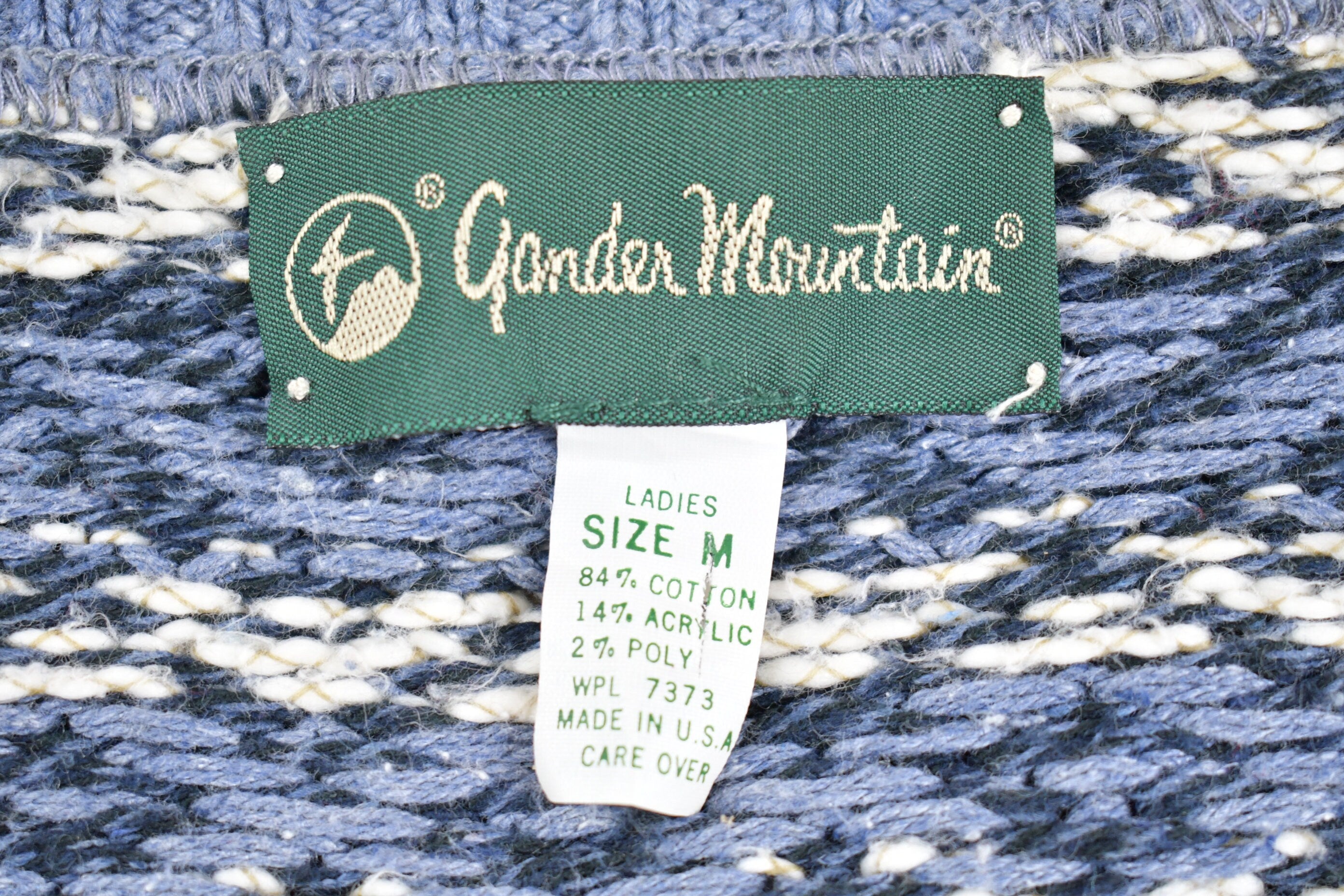 Vintage 1980s Gander Mountain Full Zip Cardigan Sweater