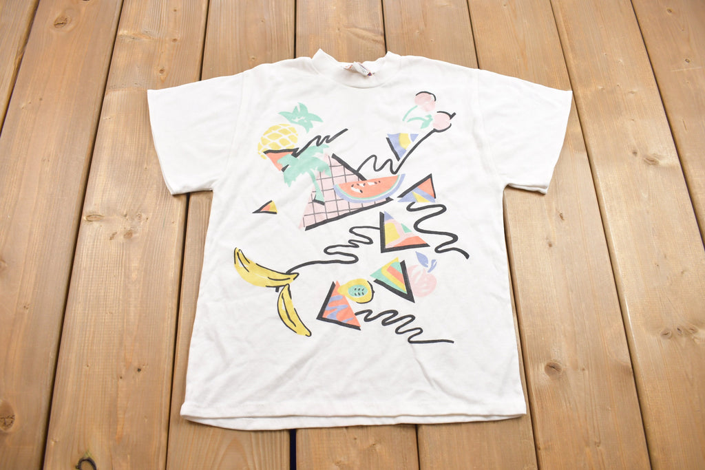 Vintage 1980s Fruit Graphic T Shirt