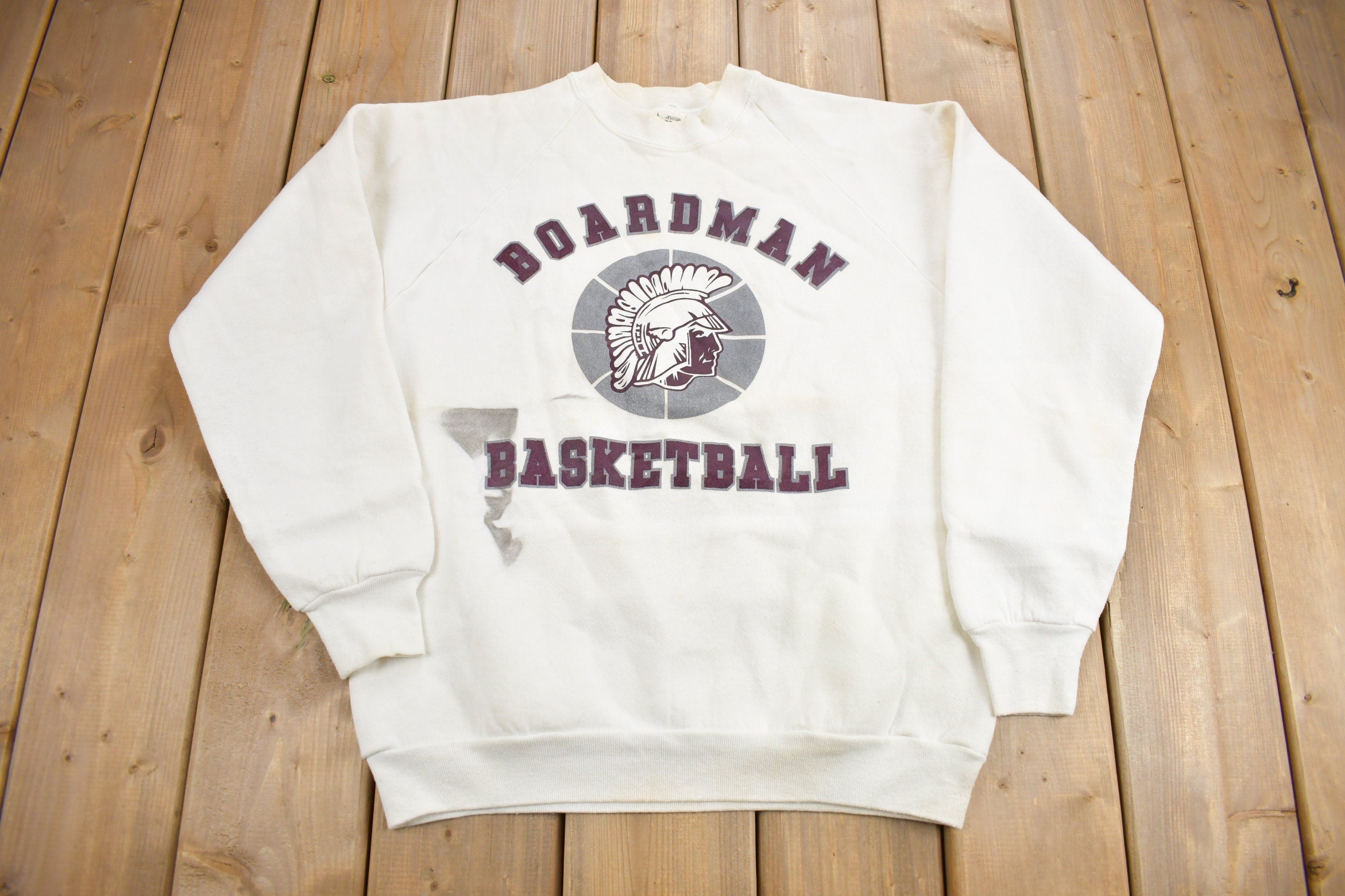 Vintage 1980s Boardman Basketball Crewneck Sweatshirt