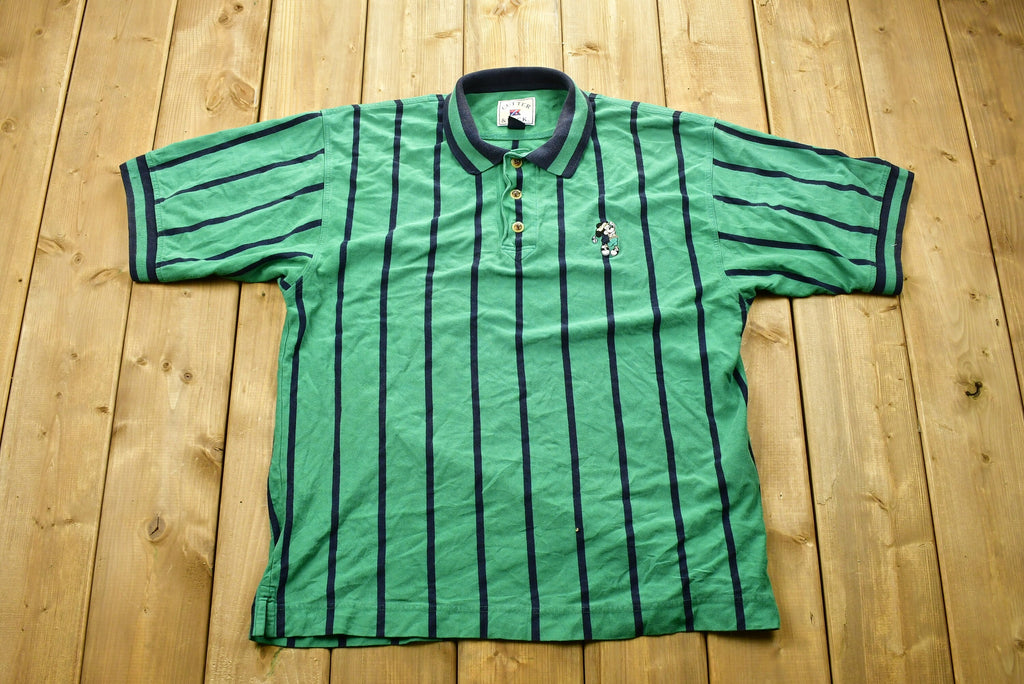 Vintage Mickey Mouse Embroidered Golf T-Shirt