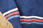 Vintage 1990s Limited America Knit Full Zip Collared Sweater