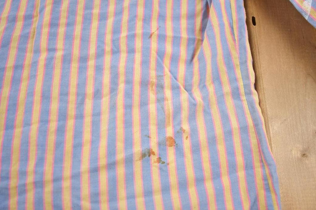 Vintage 1970s Guardsman Formal Striped Button Up Long Sleeve Shirt  70s aesthetic