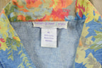 Vintage 1990s Floral Denim Jean Jacket