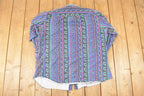 Vintage 1990s Panhandle Slim Abstract Button Up Shirt Men's XL