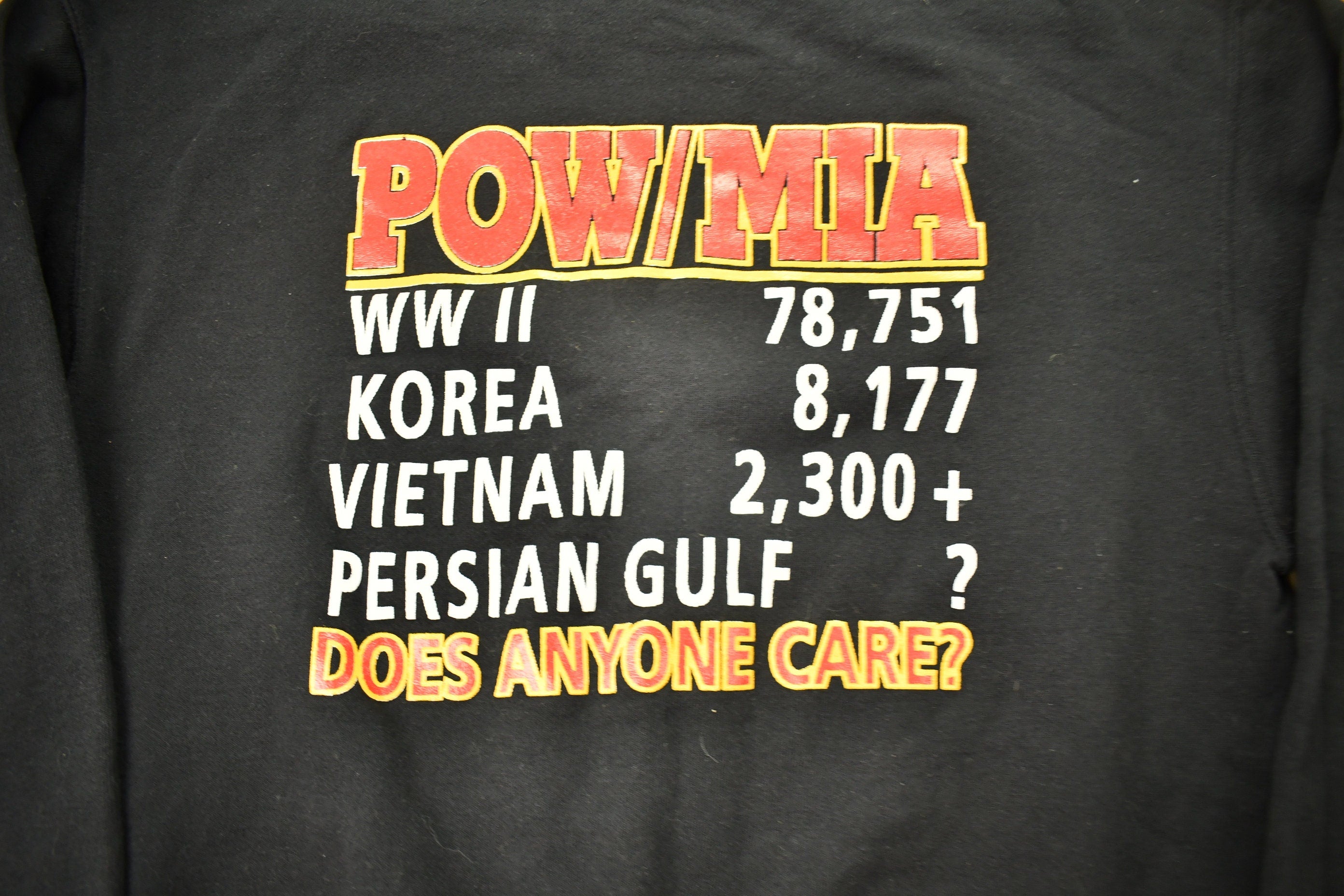 Vintage 1990s POW MIA National League Of Families Crewneck Sweatshirt