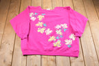 Vintage 1990s Hanes Her Way Floral Graphic Crewneck Sweatshirt