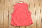 Vintage 1980s Woolrich Reversible Plaid Button Up Vest