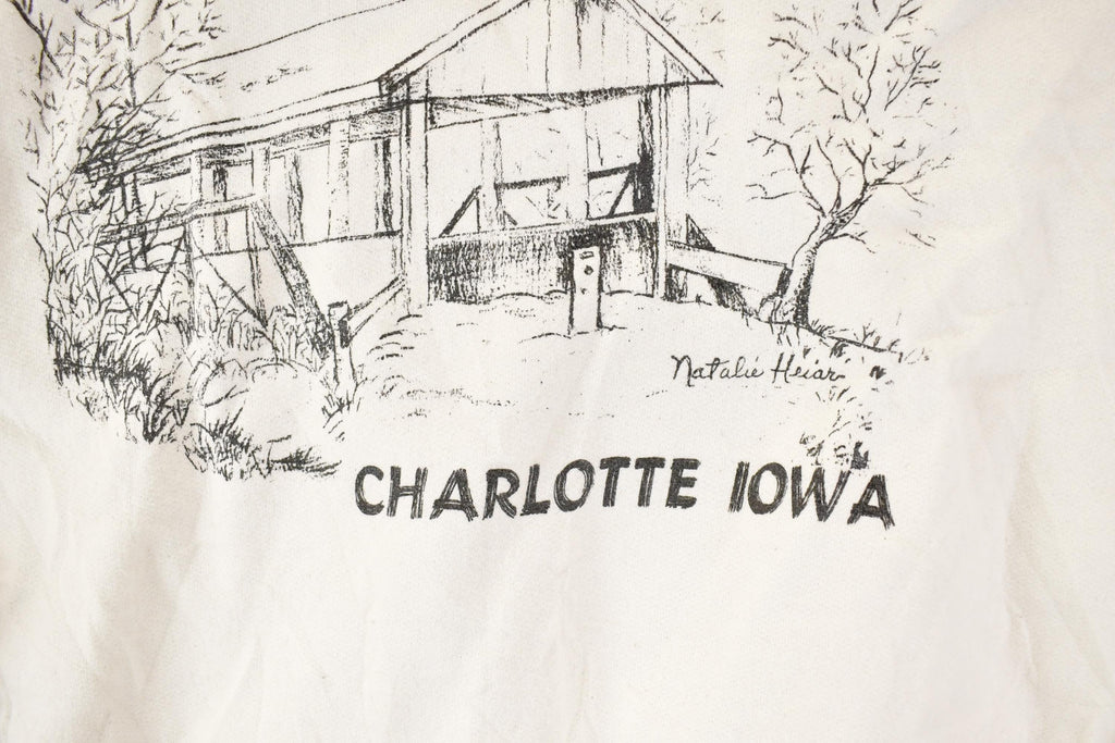 Vintage 1990s Old Mill Covered Bridge Crewneck Sweatshirt Men's M